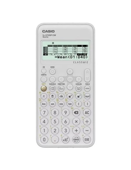 Calculadora Casio Fx-570Sp Classwiz Iberia Cientifica 560Funciones 9 Memorias 10+2 Digitos 5 Idiomas Con Tapa