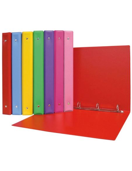 Carpeta 4 Anillas 25 Mm Folio Pvc Escolar