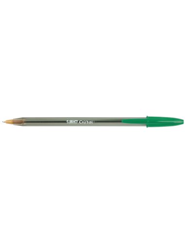 Boligrafo Verde  Bic Cristal Original Tinta Unidad
