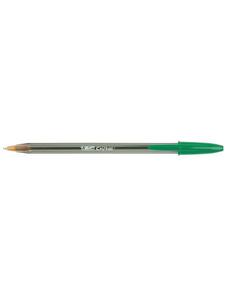 Boligrafo Verde  Bic Cristal Original Tinta Unidad
