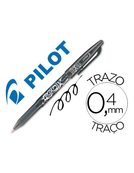 Boligrafo Pilot Negro Frixion Borrable