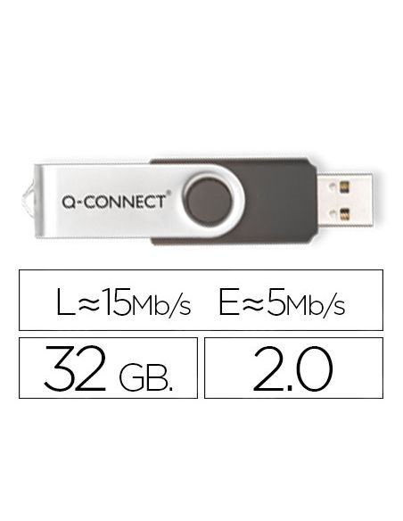 Memoria Usb Q-Connect Flash 32 Gb 2.0