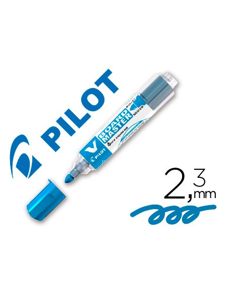 Rotulador Azul Pilot V Board Master Para Pizarra Blanca Tinta Liquida Trazo 2,3Mm