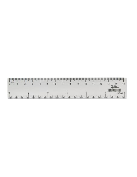Regla Liderpapel Plastico Cristal 15 Cm