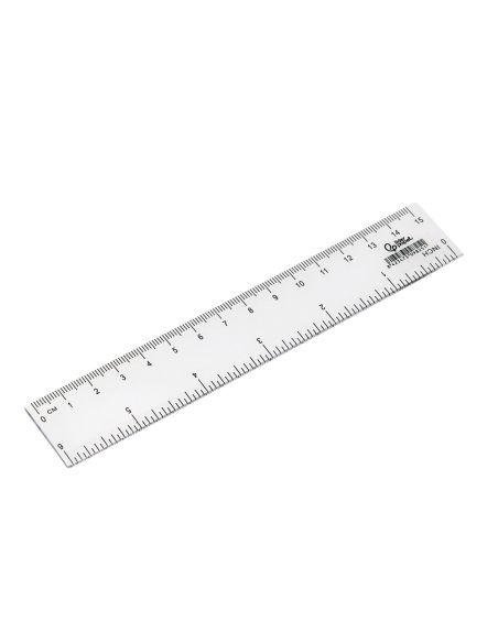 Regla Liderpapel Plastico Cristal 15 Cm